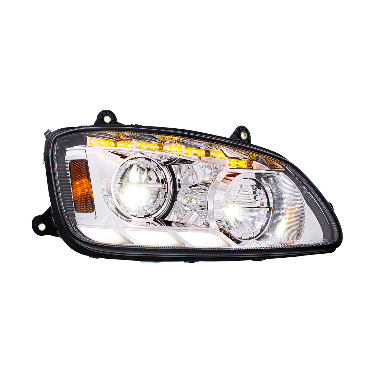 Kenworth T440, T470, T660 LED Headlight with 12 LED Sequential Turn and 81 LED Position Light