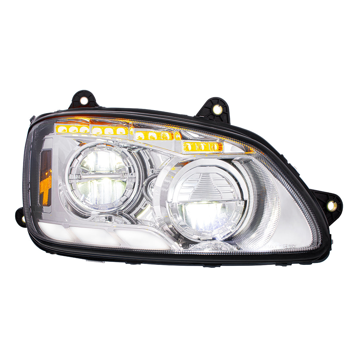 Kenworth T440, T470, T660 LED Headlight with 12 LED Sequential Turn and 81 LED Position Light