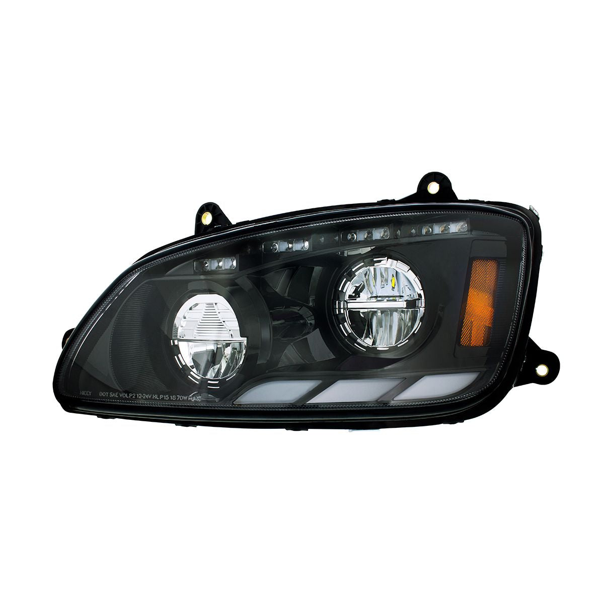 Kenworth T440, T470, T660 LED Headlight with 12 LED Sequential Turn and 81 LED Position Light