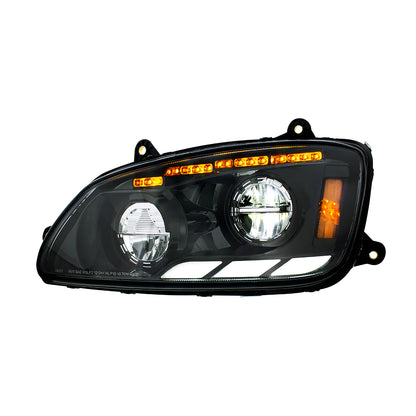 Kenworth T440, T470, T660 LED Headlight with 12 LED Sequential Turn and 81 LED Position Light