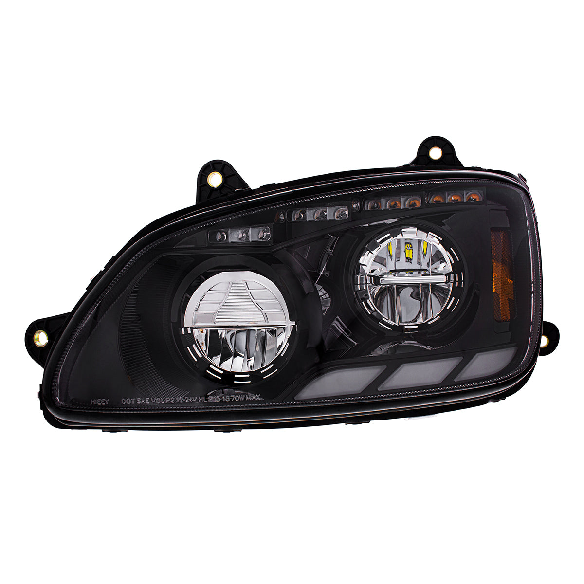 Kenworth T440, T470, T660 LED Headlight with 12 LED Sequential Turn and 81 LED Position Light