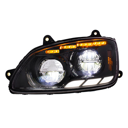Kenworth T440, T470, T660 LED Headlight with 12 LED Sequential Turn and 81 LED Position Light
