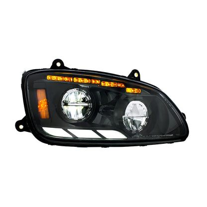 Kenworth T440, T470, T660 LED Headlight with 12 LED Sequential Turn and 81 LED Position Light