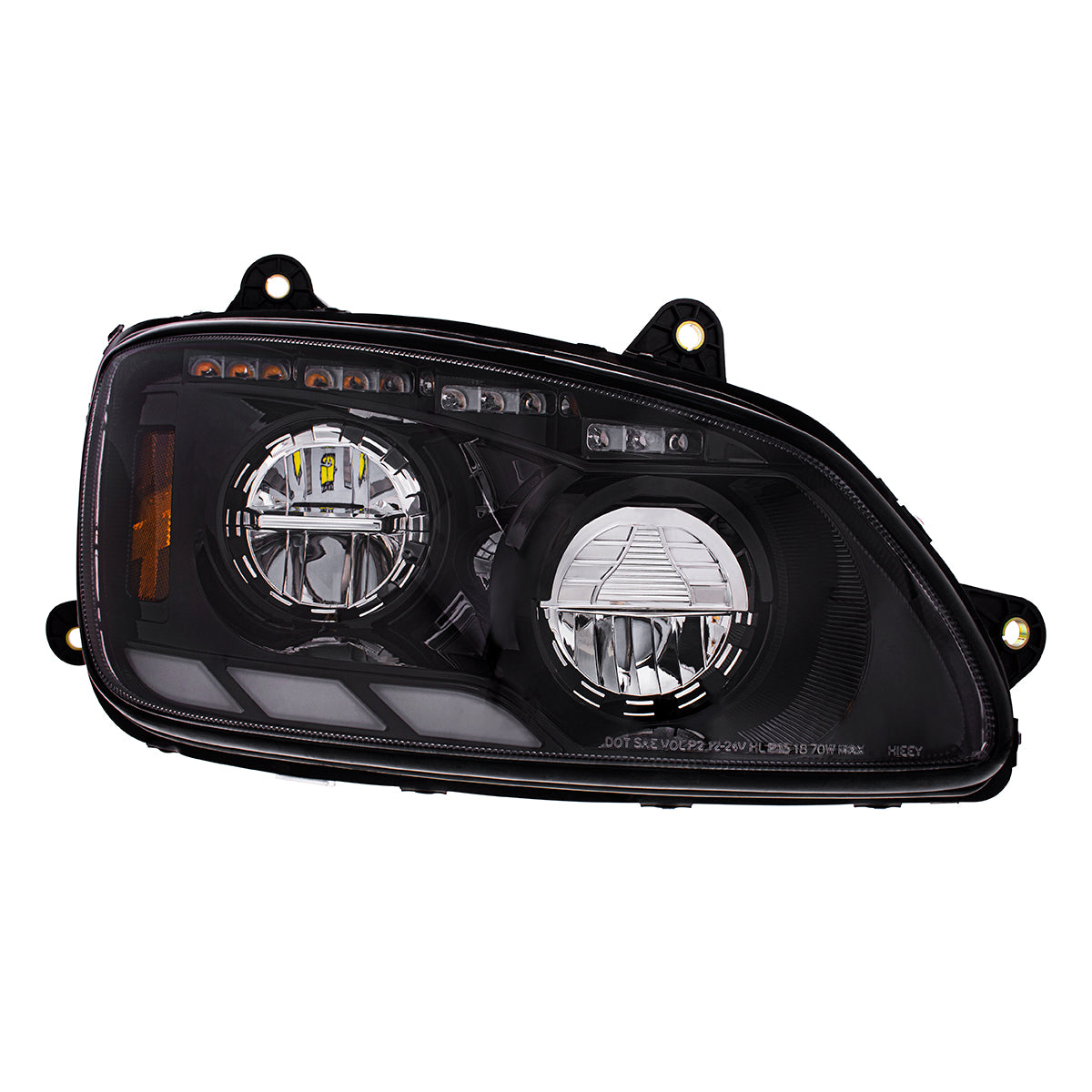 Kenworth T440, T470, T660 LED Headlight with 12 LED Sequential Turn and 81 LED Position Light