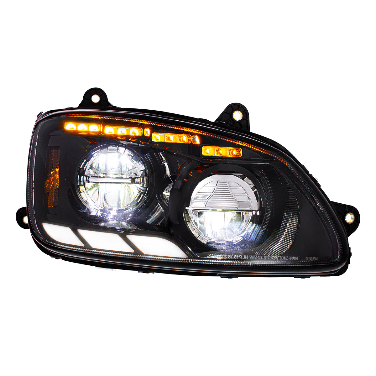 Kenworth T440, T470, T660 LED Headlight with 12 LED Sequential Turn and 81 LED Position Light