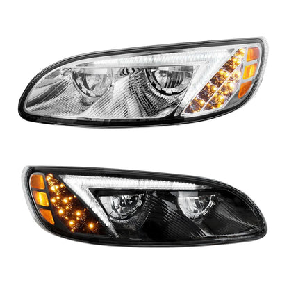 Peterbilt 330, 335, 337, 340, 348, 382, 384, 386, 387 LED Headlight with 8 LED Turn and 50 LED Position Light