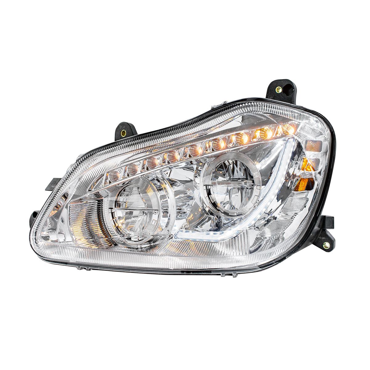 Kenworth T680 45 LED Headlight with 9 LED Sequential Turn and 24 Full LED Marker Light
