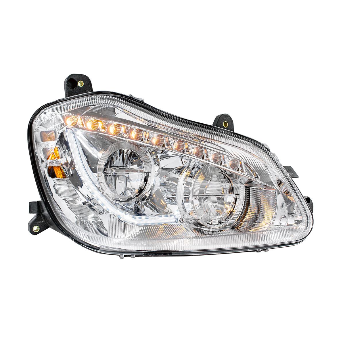 Kenworth T680 45 LED Headlight with 9 LED Sequential Turn and 24 Full LED Marker Light