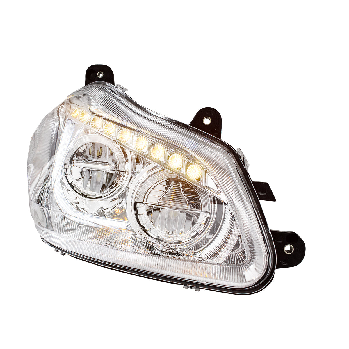 Kenworth T680 45 LED Headlight with 9 LED Sequential Turn and 24 Full LED Marker Light