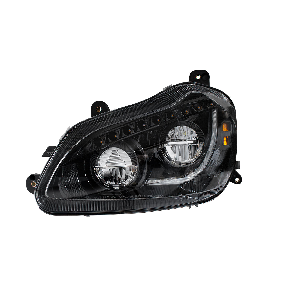 Kenworth T680 45 LED Headlight with 9 LED Sequential Turn and 24 Full LED Marker Light