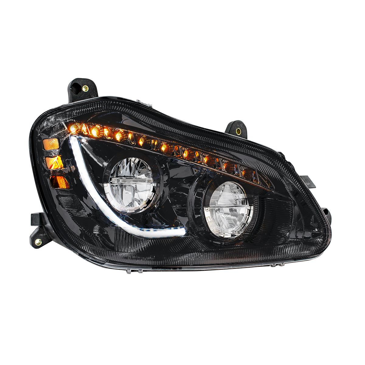 Kenworth T680 45 LED Headlight with 9 LED Sequential Turn and 24 Full LED Marker Light