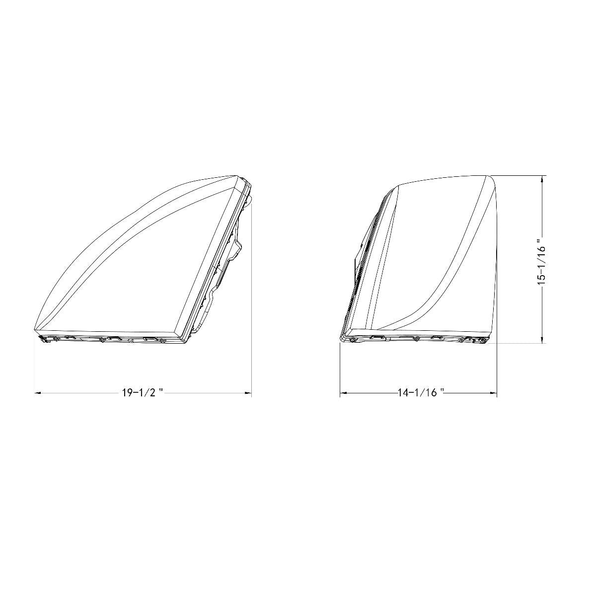 Volvo VN/VNL 2003-2017 LED Headlight with 7 LED Turn and 66 LED Dual Color Light Bar