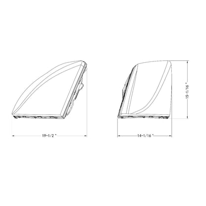 Volvo VN/VNL 2003-2017 LED Headlight with 7 LED Turn and 66 LED Dual Color Light Bar
