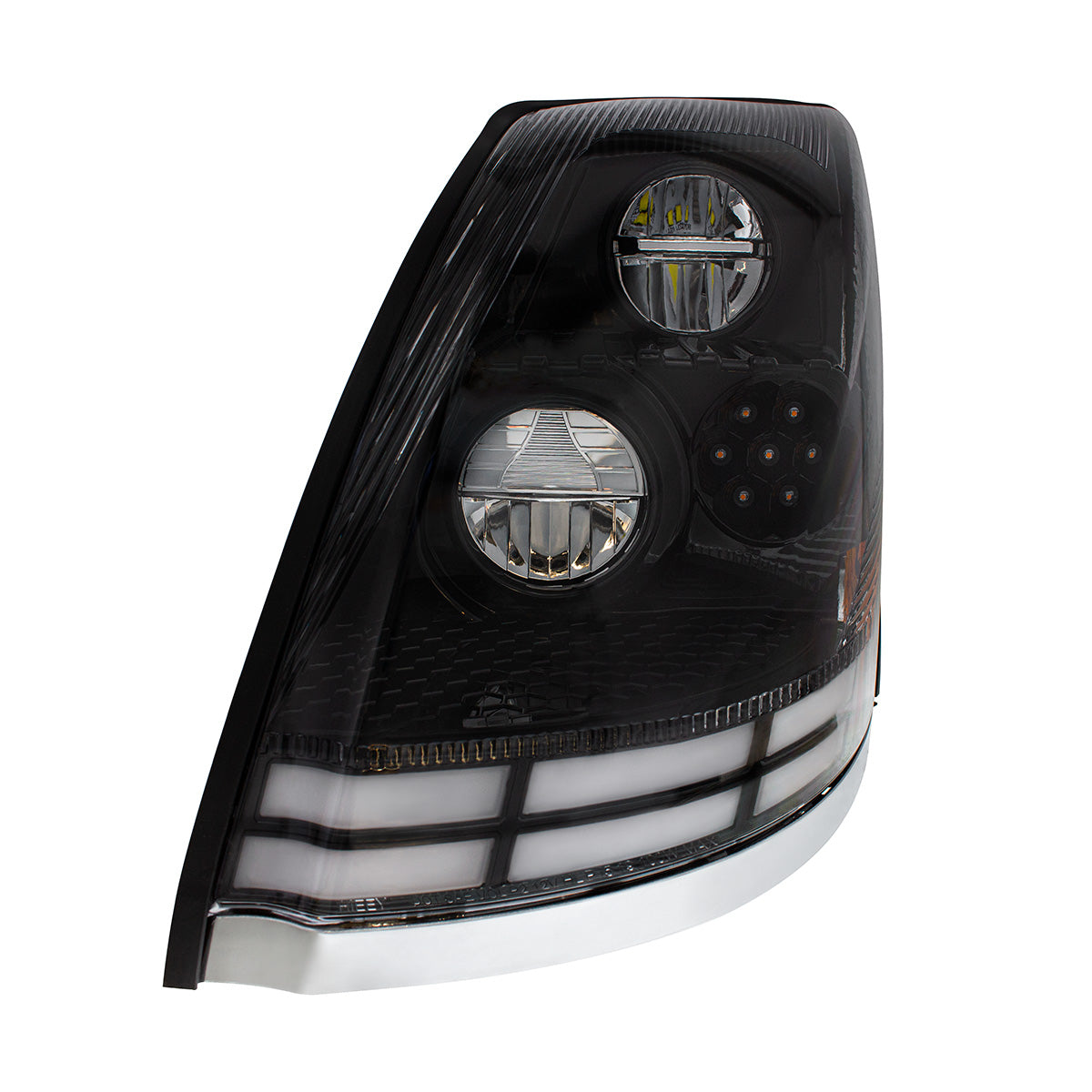 Volvo VN/VNL 2003-2017 LED Headlight with 7 LED Turn and 66 LED Dual Color Light Bar