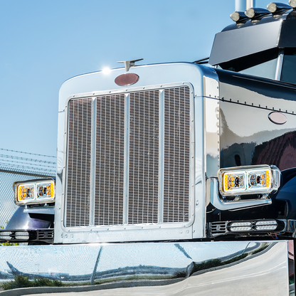 Peterbilt 10 LED Projection Headlight with 8 LED Turn, 100 LED Position Light Bar and 14 LED Side Marker Pod with Mounting Arm