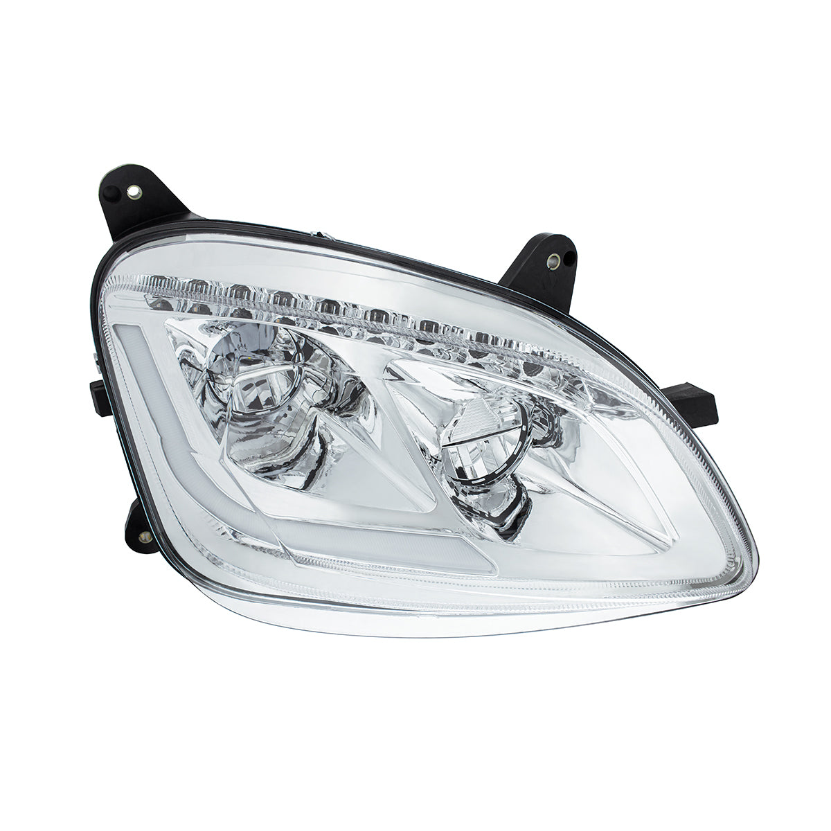 Peterbilt 579 and 587 LED Headlight with 9 LED Sequential Turn Signal and 28 LED Light Bar