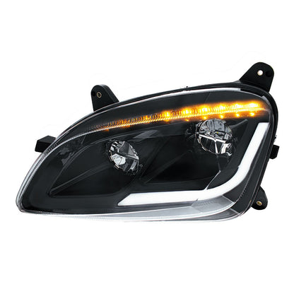 Peterbilt 579 and 587 LED Headlight with 9 LED Sequential Turn Signal and 28 LED Light Bar