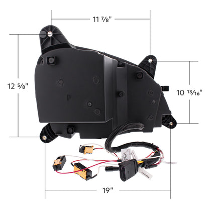 Peterbilt 579 and 587 LED Headlight with 9 LED Sequential Turn Signal and 28 LED Light Bar