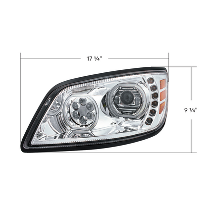 Hino 238, 258, 268, 338 2005-2021 10 LED Headlight with 6 LED Turn and 100 Halo Position Light