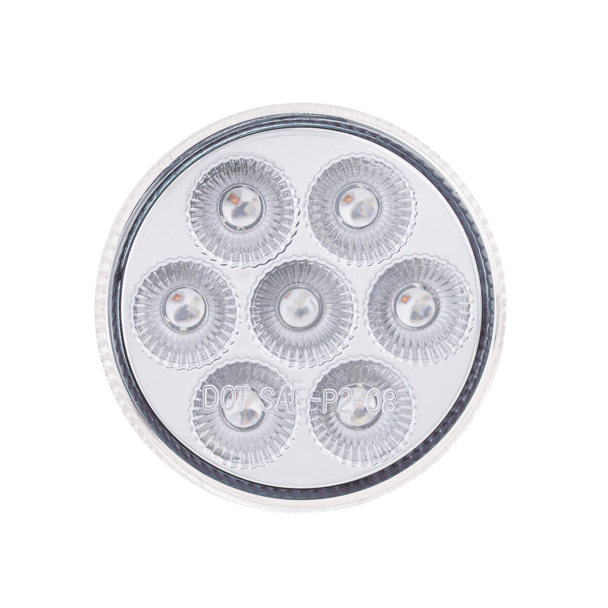 Double Fury Blue Auxiliary to Amber Function 7 LED 2" Light