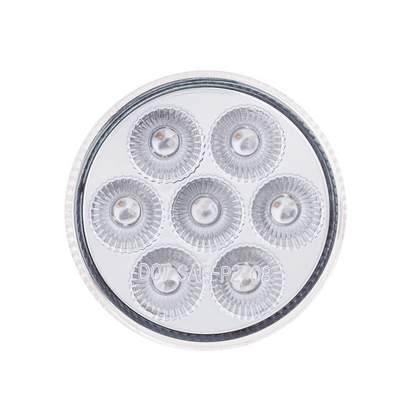 Double Fury Blue Auxiliary to Amber Function 7 LED 2" Light