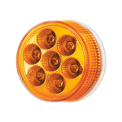 Double Fury Blue Auxiliary to Amber Function 7 LED 2" Light