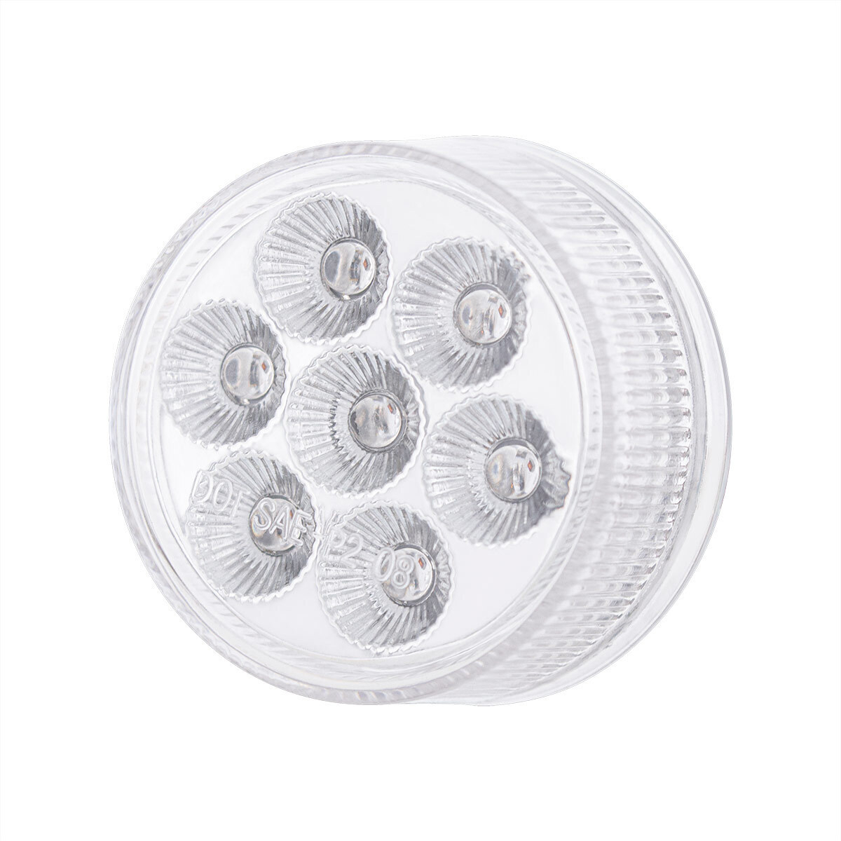 Double Fury Blue Auxiliary to Amber Function 7 LED 2" Light