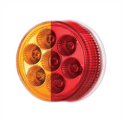 Double Fury Red Auxiliary to Amber Function 7 LED 2" Light