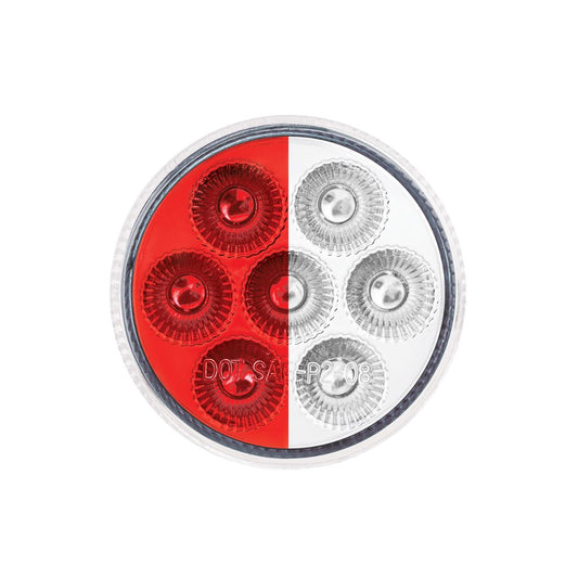 Double Fury White Auxiliary to Red Function 7 LED 2" Light
