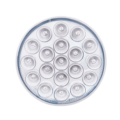 Blue Fury Green Auxiliary to Red Primary Dual Function 19 LED 4" Round Light