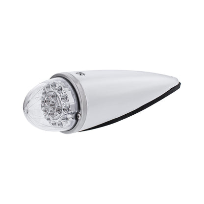 Chrome Plastic Cab Light with 17 LED Double Fury Green to Amber Watermelon Light