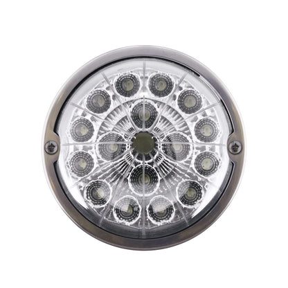 Chrome Plastic Cab Light with 17 LED Double Fury Green to Amber Watermelon Light