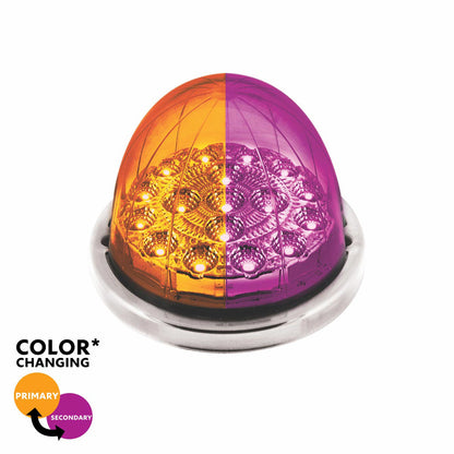 United Pacific Double Fury Purple Auxiliary to Amber Primary Function 17 LED Watermelon Light