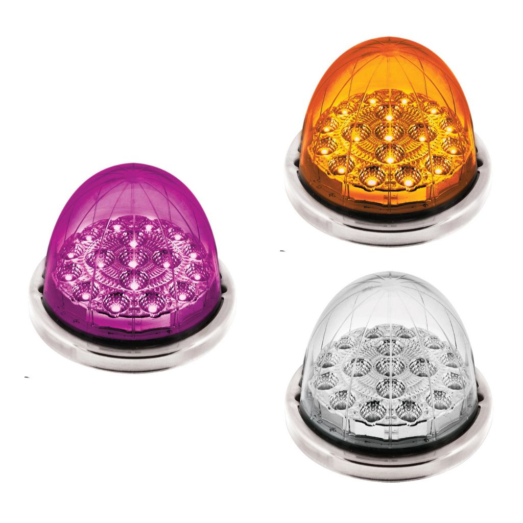 United Pacific Double Fury Purple Auxiliary to Amber Primary Function 17 LED Watermelon Light