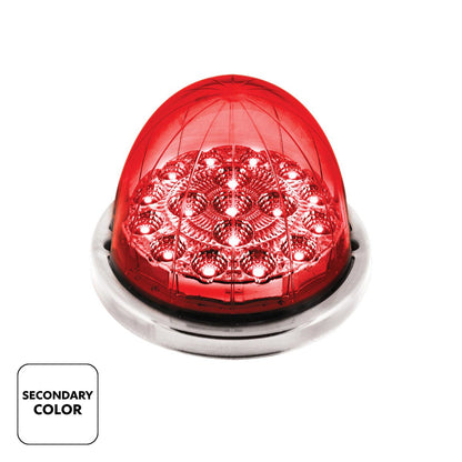 United Pacific Double Fury Red Auxiliary to Amber Primary Function 17 LED Watermelon Light