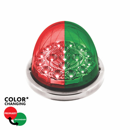 United Pacific Double Fury Green Auxiliary to Red Primary Function 17 LED Watermelon Light