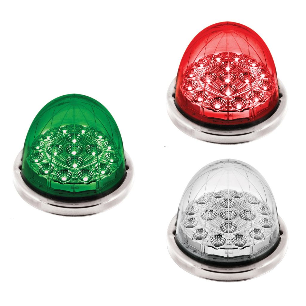 United Pacific Double Fury Green Auxiliary to Red Primary Function 17 LED Watermelon Light