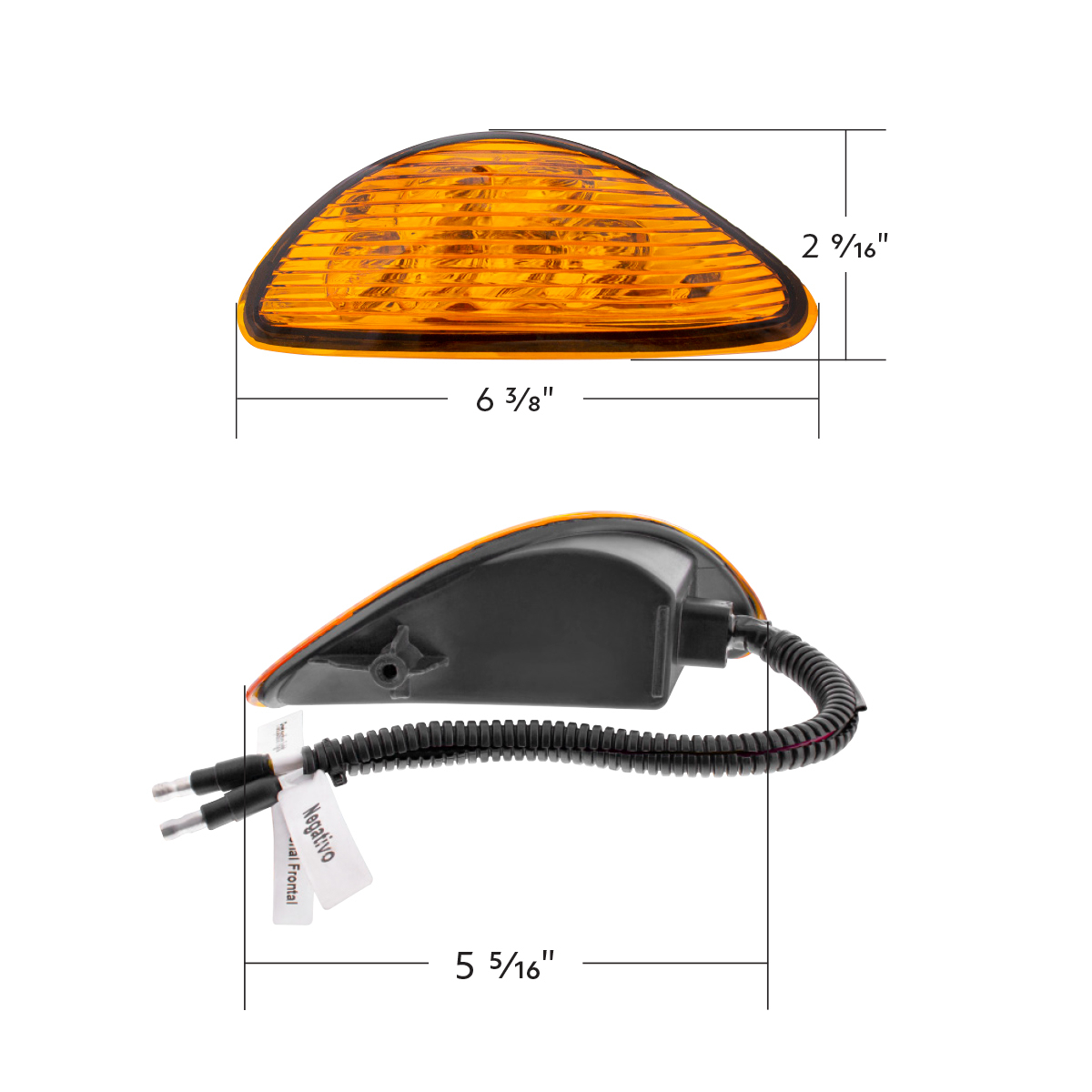 International Durastar and MV LED Projector Headlight with 12 LED Turn, 48 LED Daytime Running Light and 6 LED Rear Facing Turn/Parking Light