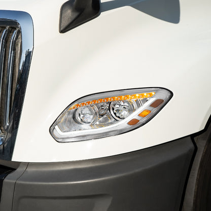 International LT LED Headlight with 12 LED Turn and 72 LED Daytime Running Light