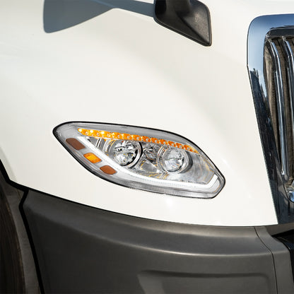 International LT LED Headlight with 12 LED Turn and 72 LED Daytime Running Light
