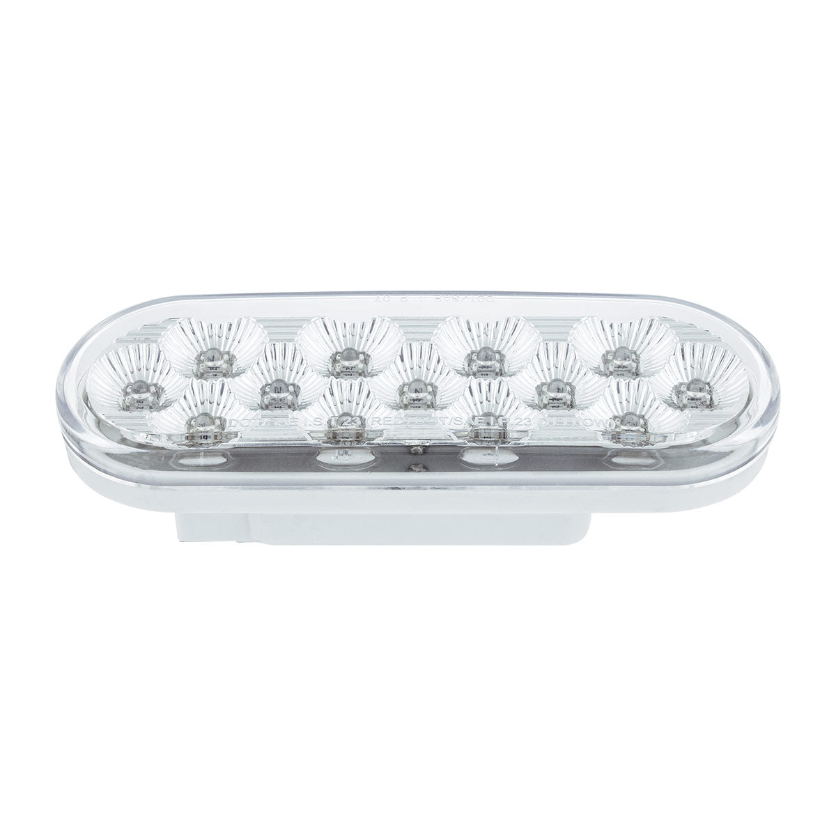 Double Fury White to Amber Primary Dual Function 13 LED 6" Oval Light
