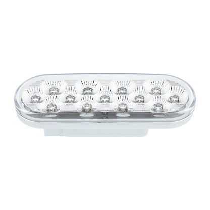 Double Fury White to Amber Primary Dual Function 13 LED 6" Oval Light