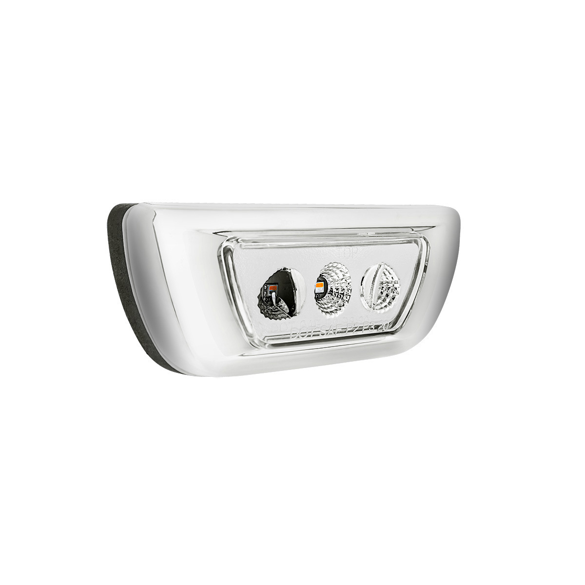 Kenworth T680 and Peterbilt 579 Double Fury White Auxiliary to Amber Primary function 3 LED Cab Light