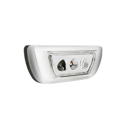 Kenworth T680 and Peterbilt 579 Double Fury White Auxiliary to Amber Primary function 3 LED Cab Light