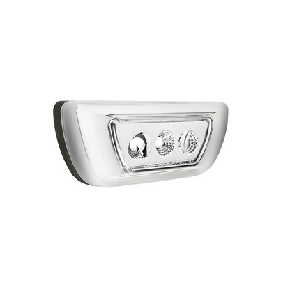 Kenworth T680 and Peterbilt 579 Double Fury White Auxiliary to Amber Primary function 3 LED Cab Light