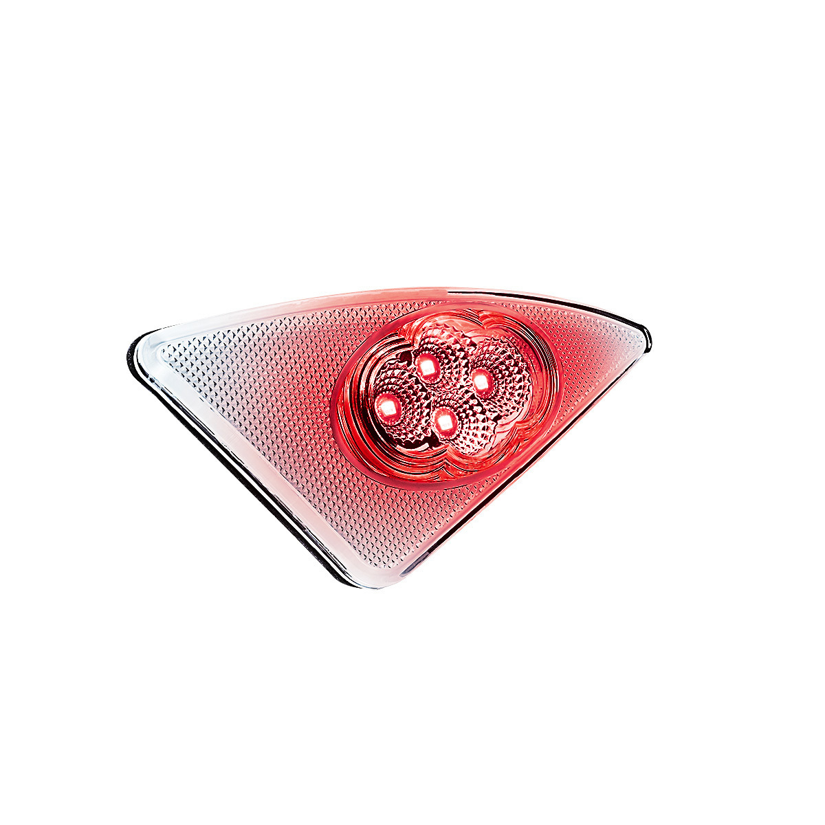 Kenworth T660 Double Fury Red Auxiliary to Amber Dual Function 4 LED Fender Signal Light