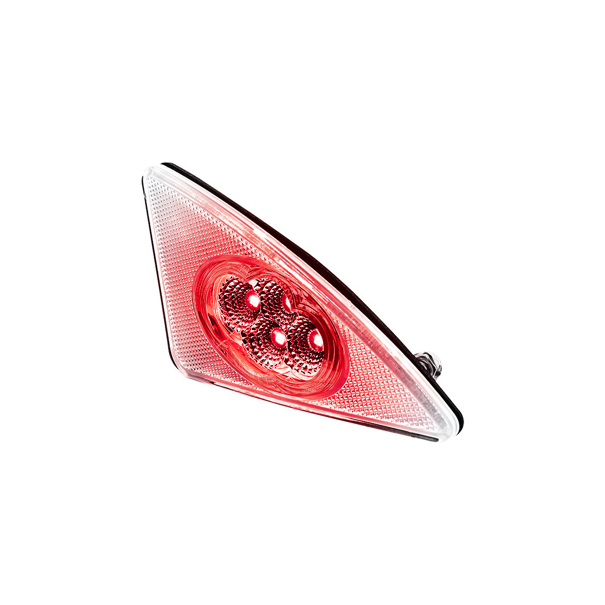 Kenworth T660 Double Fury Red Auxiliary to Amber Dual Function 4 LED Fender Signal Light
