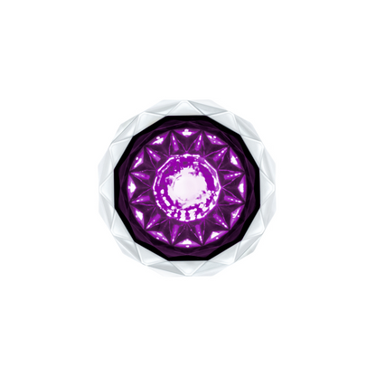 Double Fury Purple Auxiliary to Red Clearance and Marker 4 LED 1 1/8" Crystal Watermelon Light