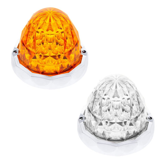United Pacific Amber Dual Function 19 LED Crystal Watermelon Light