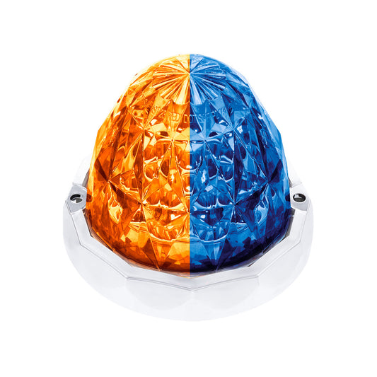 United Pacific Double Fury Blue Auxiliary to Amber Primary Function 19 LED Crystal Watermelon Light